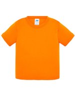JHK Baby T-Shirt mit Knöpfen, Baumwolle, Black 0 Jahre, JHK153K – Orange