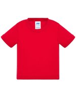 JHK Baby T-Shirt mit Knöpfen, Baumwolle, Black 0 Jahre, JHK153K – Rouge