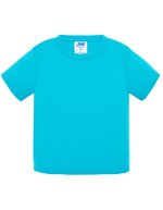 JHK Baby T-Shirt mit Knöpfen, Baumwolle, Black 0 Jahre, JHK153K – Turquoise