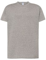 JHK Regular Fit T-Shirt aus 100% Baumwolle, White XS, JHK170 – Grey Melange