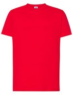 JHK Regular Fit T-Shirt aus 100% Baumwolle, White XS, JHK170 – Red