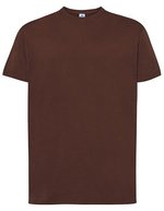 JHK Regular Premium T-Shirt aus 100% Baumwolle, White XS, JHK190 – Chocolate