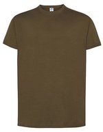 JHK Regular Premium T-Shirt aus 100% Baumwolle, White XS, JHK190 – Forest Green