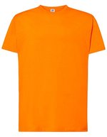 JHK Regular Premium T-Shirt aus 100% Baumwolle, White XS, JHK190 – Orange
