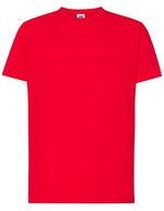 JHK Regular Premium T-Shirt aus 100% Baumwolle, White XS, JHK190 – Red