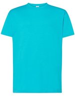 JHK Regular Premium T-Shirt aus 100% Baumwolle, White XS, JHK190 – Turquoise