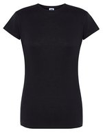 JHK Slim Fit Premium T-Shirt Baumwolle für Damen – Black