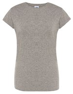 JHK Slim Fit Premium T-Shirt Baumwolle für Damen – Grey Melange