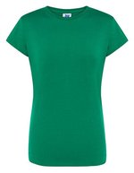 JHK Slim Fit Premium T-Shirt Baumwolle für Damen – Kelly Green