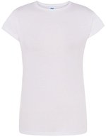 JHK Slim Fit Premium T-Shirt Baumwolle für Damen, Black S, JHK240 – White