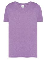 JHK Urbanes V-Ausschnitt T-Shirt Slim-Fit, White S, JHK270 – Lavender Heather