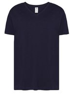 JHK Urbanes V-Ausschnitt T-Shirt Slim-Fit, White S, JHK270 – Navy
