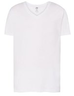 JHK Urbanes V-Ausschnitt T-Shirt Slim-Fit – White