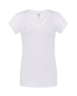 JHK T-Shirt V-Ausschnitt Sicilia für Damen, White S, JHK271 – Bild 3