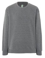 JHK Crew Neck Sweatshirt aus Baumwolle-Polyester, Ash Melange L, JHK320 – Dark Grey Melange