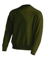 JHK Crew Neck Sweatshirt aus Baumwolle-Polyester, Ash Melange L, JHK320 – Forest Green