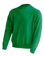 JHK Crew Neck Sweatshirt aus Baumwolle-Polyester, Ash Melange L, JHK320 – Kelly Green