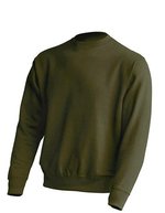 JHK Crew Neck Sweatshirt aus Baumwolle-Polyester, Ash Melange L, JHK320 – Khaki