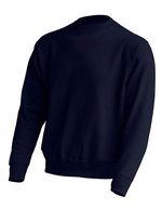 JHK Crew Neck Sweatshirt aus Baumwolle-Polyester, Ash Melange L, JHK320 – Navy