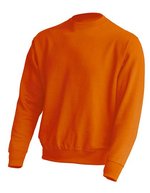 JHK Crew Neck Sweatshirt aus Baumwolle-Polyester, Ash Melange L, JHK320 – Orange