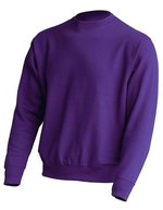 JHK Crew Neck Sweatshirt aus Baumwolle-Polyester, Ash Melange L, JHK320 – Purple