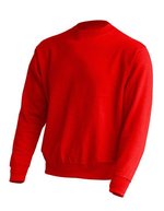 JHK Crew Neck Sweatshirt aus Baumwolle-Polyester, Ash Melange L, JHK320 – Red