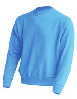 JHK Crew Neck Sweatshirt aus Baumwolle-Polyester, Ash Melange L, JHK320 – Sky