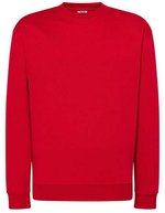 JHK Baumwoll-Polyester Sweatshirt mit Rundhalsausschnitt, Black XS, JHK321 – Red