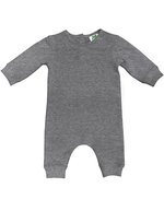 JHK Baby Playsuit Long Sleeve White 3 Monate (JHK325) – Grey Melange