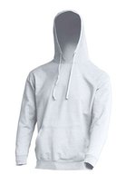 JHK Ocean Kangaroo Kapuzensweatshirt mit Tasche, Ash Melange XS, JHK420 – White