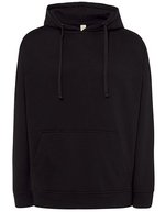 JHK Kapuzen-Sweatshirt mit Kängurutasche – Black