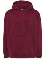 JHK Kapuzen-Sweatshirt mit Kängurutasche – Burgundy