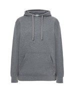 JHK Kapuzen-Sweatshirt mit Kängurutasche – Dark Grey Melange
