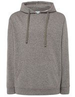 JHK Kapuzen-Sweatshirt mit Kängurutasche, Ash Melange XS, JHK421 – Grigio Melange