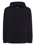 JHK Kapuzen-Sweatshirt mit Kängurutasche, Ash Melange XL, JHK421 – Navy