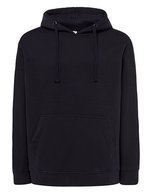 JHK Kapuzen-Sweatshirt mit Kängurutasche, Ash Melange XS, JHK421 – Blu navy