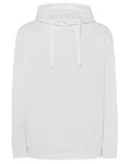 JHK Kapuzen-Sweatshirt mit Kängurutasche, Ash Melange XL, JHK421 – White