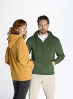 JHK Kapuzen-Sweatshirt mit 2-Wege-Reißverschluss, White XL, JHK422 – Bild 1