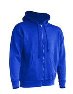 JHK Kapuzen-Sweatshirt mit 2-Wege-Reißverschluss, White XL, JHK422 – Royal Blue