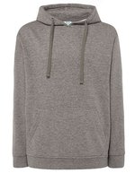 JHK Kapuzen-Sweatshirt mit Kängurutasche, Black XS, JHK424 – Grey Melange