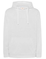 JHK Kapuzen-Sweatshirt mit Kängurutasche, Black XS, JHK424 – White