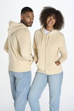 JHK Kapuzen-Sweatshirt mit 2-Wege-Reißverschluss, Buttercream XS, JHK425 – Bild 1