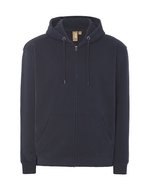 JHK Kapuzen-Sweatshirt mit 2-Wege-Reißverschluss – Navy