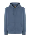 JHK Kapuzen-Sweatshirt mit 2-Wege-Reißverschluss, Buttercream XS, JHK425 – Steel Blue