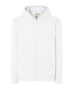 JHK Kapuzen-Sweatshirt mit 2-Wege-Reißverschluss, Buttercream XS, JHK425 – White