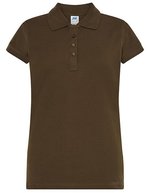 JHK Polo Regular mit Piqué-Struktur für Damen, White S, JHK511 – Kaki