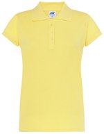 JHK Polo Regular mit Piqué-Struktur für Damen, White S, JHK511 – Jaune clair