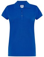 JHK Polo Regular mit Piqué-Struktur für Damen, White S, JHK511 – Bleu royal