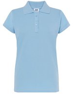 JHK Polo Regular mit Piqué-Struktur für Damen, White S, JHK511 – Ciel