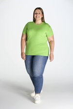 JHK Curves T-Shirt aus Baumwolle für Damen, White S, JHK601 – Bild 1